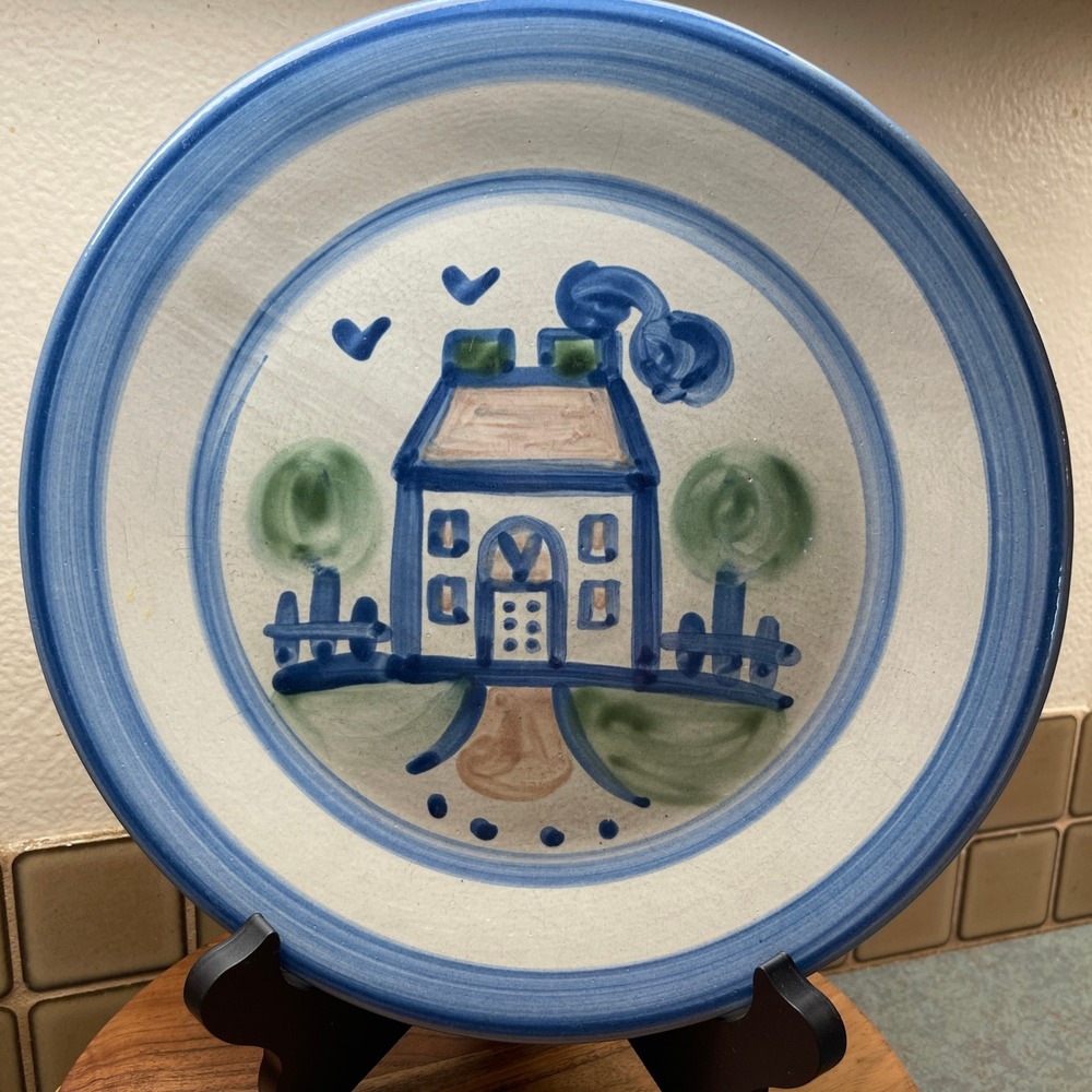 Vintage‎ M.A. Hadley House Dinner Plate Handcrafted and Painted Farmhouse